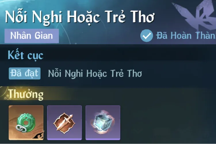Ảnh Nhân Gian Nổi Nghi Hoặc Trẻ Thơ trong game Nghịch Thuỷ Hàn