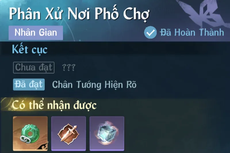 Ảnh Nhân Gian Phân Xử Nơi Phố Chợ trong game Nghịch Thuỷ Hàn