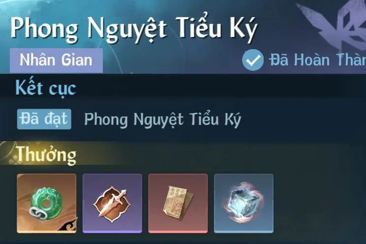 Ảnh Nhân Gian Phong Nguyệt Tiểu Ký trong game Nghịch Thuỷ Hàn