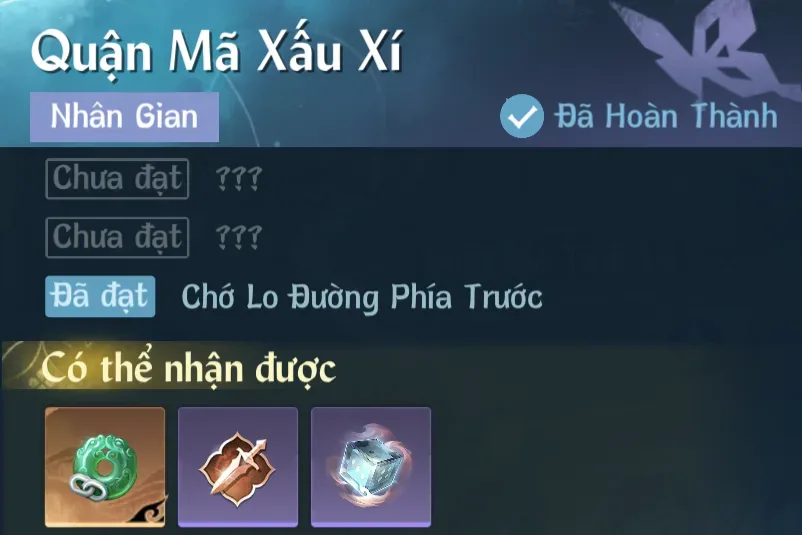 Ảnh Nhân Gian Quận Mã Xấu Xí trong game Nghịch Thuỷ Hàn