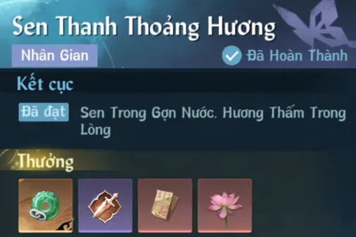 Ảnh Nhân Gian Sen Thanh Thoảng Hương trong game Nghịch Thuỷ Hàn