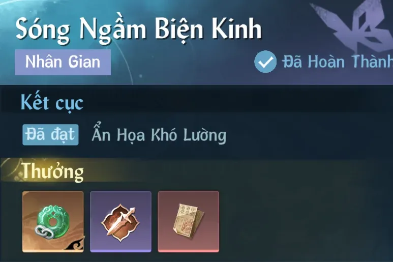 Ảnh Nhân Gian Sóng Ngầm Biện Kinh trong game Nghịch Thuỷ Hàn