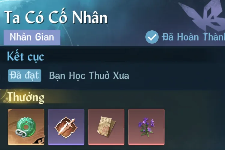 Ảnh Nhân Gian Ta Có Cố Nhân trong game Nghịch Thuỷ Hàn