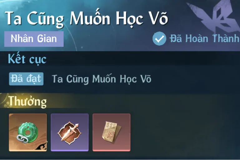 Ảnh Nhân Gian Ta Cũng Muốn Học Võ trong game Nghịch Thuỷ Hàn