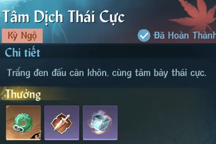 Ảnh Kỳ Ngộ Tâm Dịch Thái Cực trong game Nghịch Thuỷ Hàn