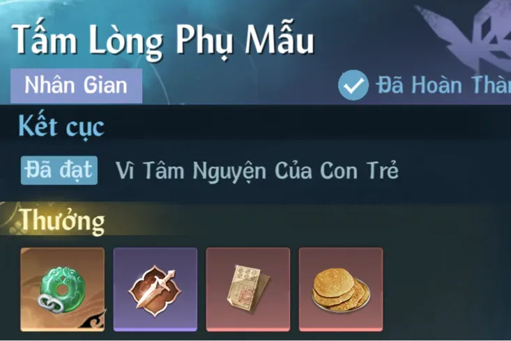 Ảnh Nhân Gian Tấm Lòng Phụ Mẫu trong game Nghịch Thuỷ Hàn