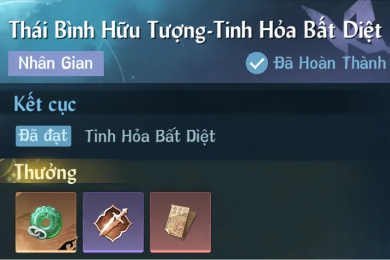 Ảnh Nhân Gian Thái Bình Hữu Tượng-Tinh Hỏa Bất Diệt trong game Nghịch Thuỷ Hàn
