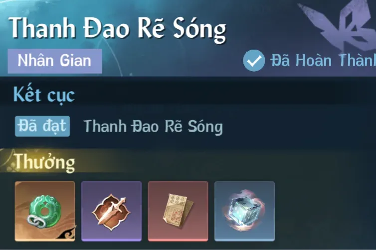 Ảnh Nhân Gian Thanh Đao Rẽ Sóng trong game Nghịch Thuỷ Hàn