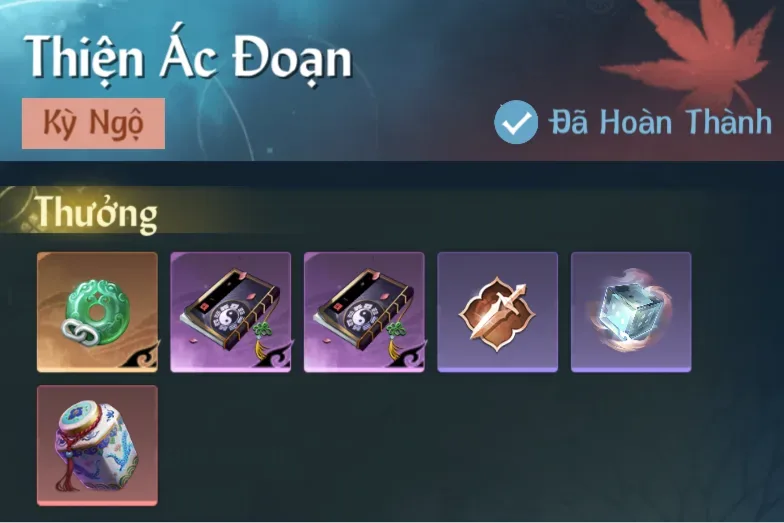 Ảnh Kỳ Ngộ Thiện Ác Đoạn trong game Nghịch Thuỷ Hàn