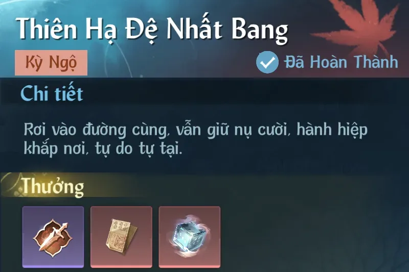 Ảnh Kỳ Ngộ Thiên Hạ Đệ Nhất Bang trong game Nghịch Thuỷ Hàn