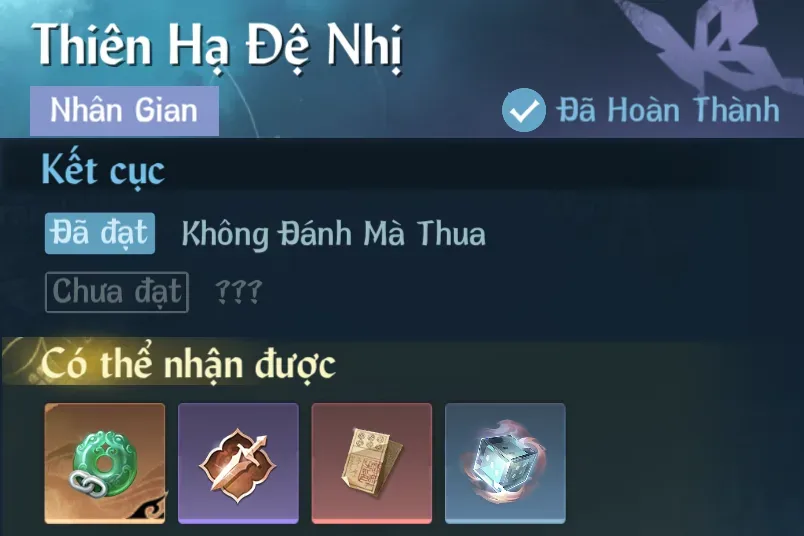 Ảnh Nhân Gian Thiên Hạ Đệ Nhị trong game Nghịch Thuỷ Hàn