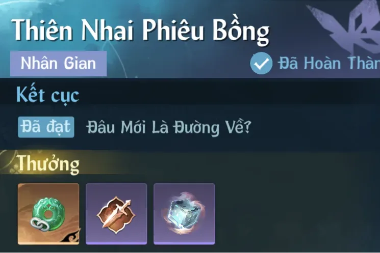 Ảnh Nhân Gian Thiên Nhai Phiêu Bồng trong game Nghịch Thuỷ Hàn