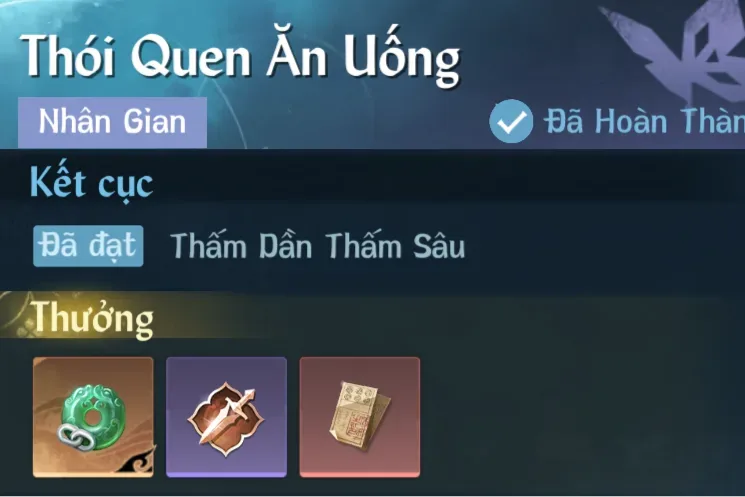 Ảnh Nhân Gian Thói Quen Ăn Uống trong game Nghịch Thuỷ Hàn