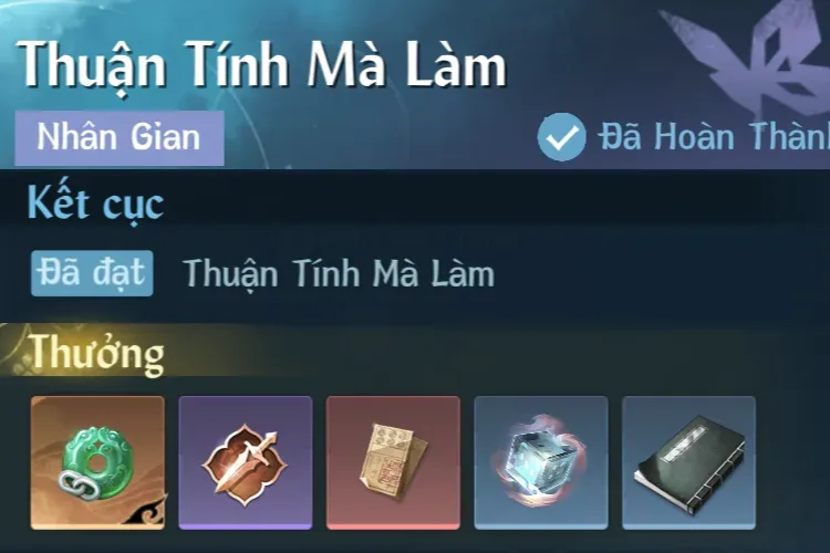 Ảnh Nhân Gian Thuận Tính Mà Làm trong game Nghịch Thuỷ Hàn