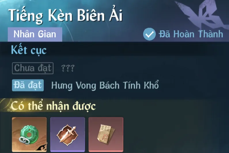 Ảnh Nhân Gian Tiếng Kèn Biên Ải trong game Nghịch Thuỷ Hàn