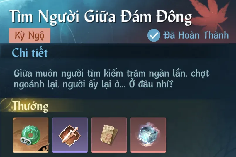 Ảnh Kỳ Ngộ Tìm Người Giữa Đám Đông trong game Nghịch Thuỷ Hàn