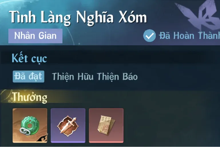 Ảnh Nhân Gian Tình Làng Nghĩa Xóm trong game Nghịch Thuỷ Hàn