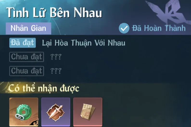 Ảnh Nhân Gian Tình Lữ Bên Nhau trong game Nghịch Thuỷ Hàn