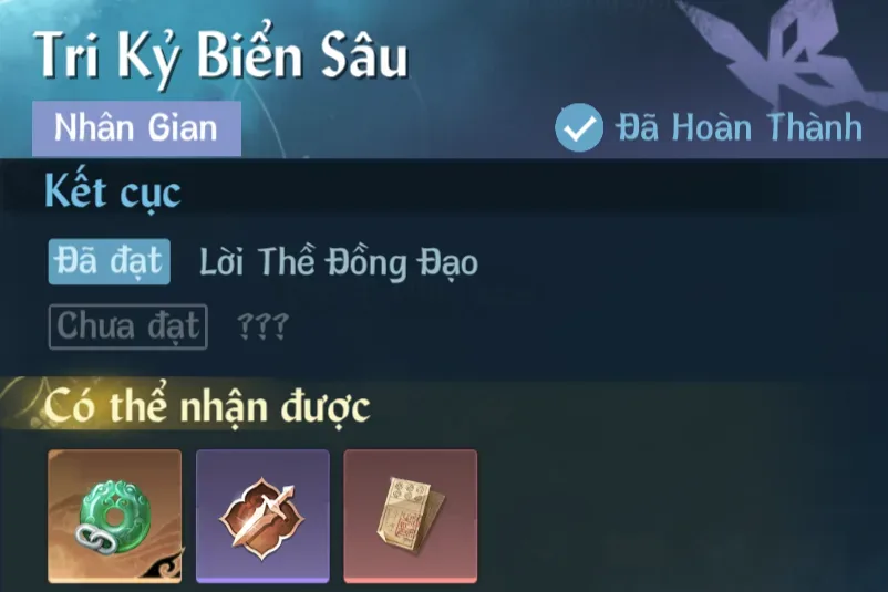 Ảnh Nhân Gian Tri Kỷ Biển Sâu trong game Nghịch Thuỷ Hàn