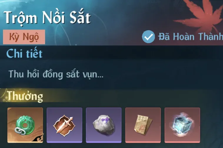 Ảnh Kỳ Ngộ Trộm Nồi Sắt trong game Nghịch Thuỷ Hàn