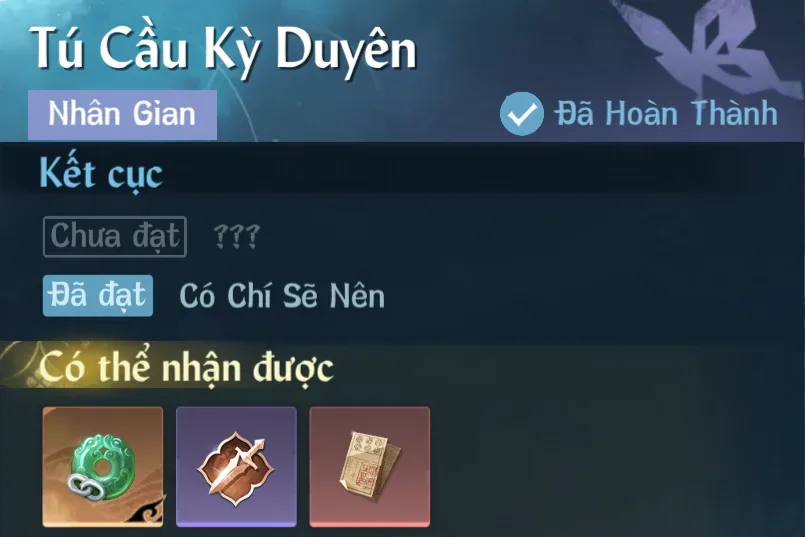 Ảnh Nhân Gian Tú Cầu Kỳ Duyên trong game Nghịch Thuỷ Hàn