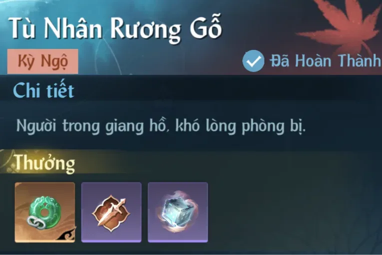 Ảnh Kỳ Ngộ Tù Nhân Rương Gỗ trong game Nghịch Thuỷ Hàn