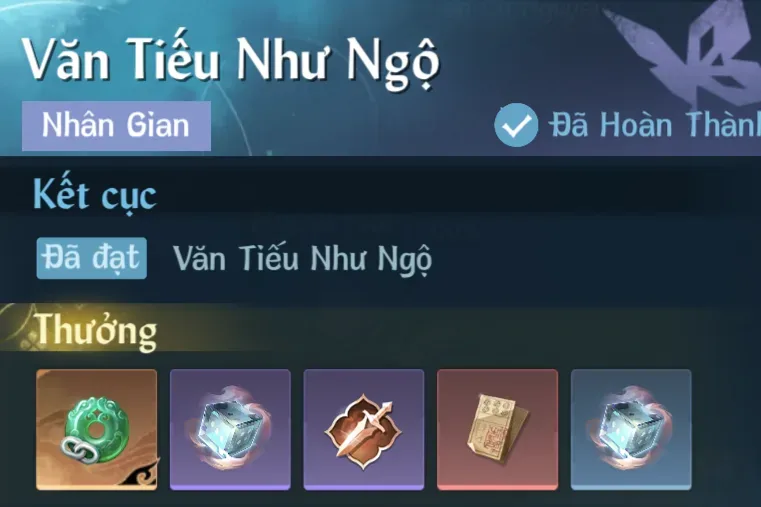 Ảnh Nhân Gian Văn Tiếu Như Ngộ trong game Nghịch Thuỷ Hàn