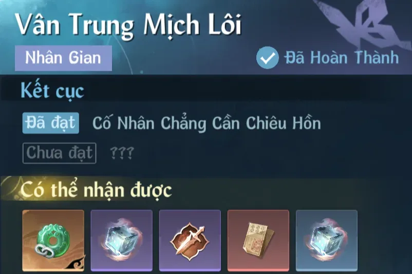 Ảnh Nhân Gian Vân Trung Mịch Lôi trong game Nghịch Thuỷ Hàn