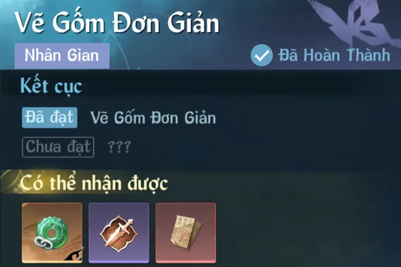 Ảnh Nhân Gian Vẽ Gốm Đơn Giản trong game Nghịch Thuỷ Hàn
