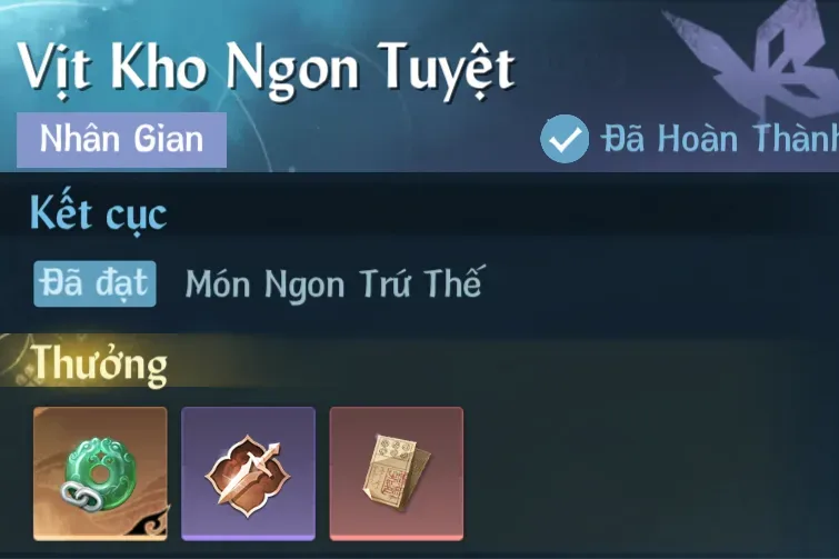 Ảnh Nhân Gian Vịt Kho Ngon Tuyệt trong game Nghịch Thuỷ Hàn