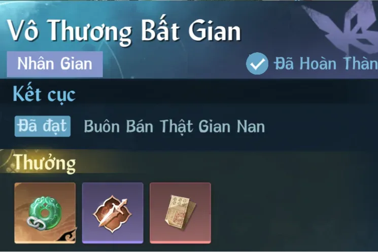 Ảnh Nhân Gian Vô Thương Bất Gian trong game Nghịch Thuỷ Hàn
