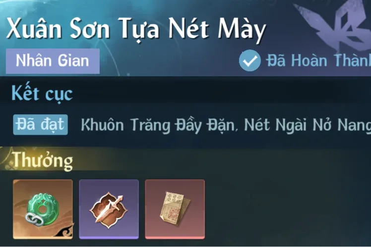 Ảnh Nhân Gian Xuân Sơn Tựa Nét Mày trong game Nghịch Thuỷ Hàn