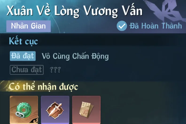 Ảnh Nhân Gian Xuân Về Lòng Vương Vấn trong game Nghịch Thuỷ Hàn